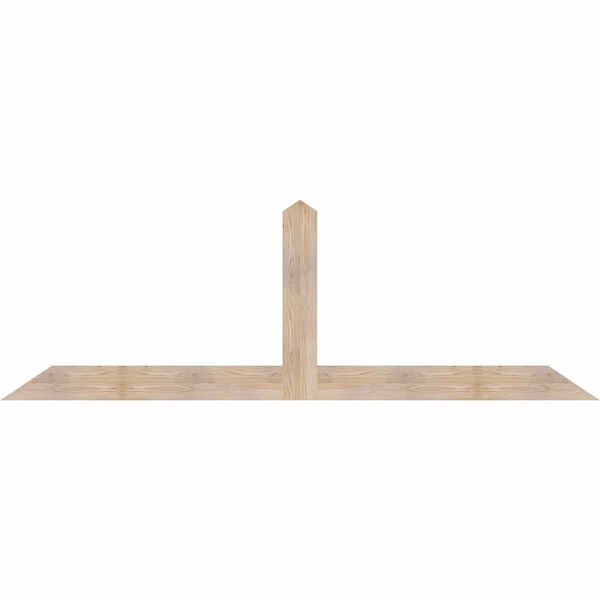 Ekena Millwork Portland Smooth Timber Gable Bracket, Douglas Fir, 96"W x 32"H x 1 1/2"D x 5 1/2"F, 8/12 Pitch GBW096X32X0206POR00SDF - main